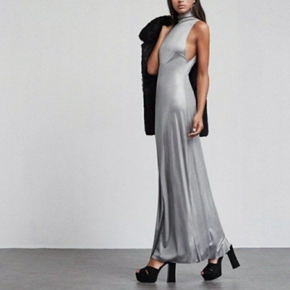 Reformation Gold Turtleneck Tank Dress - Picture 5 of 5